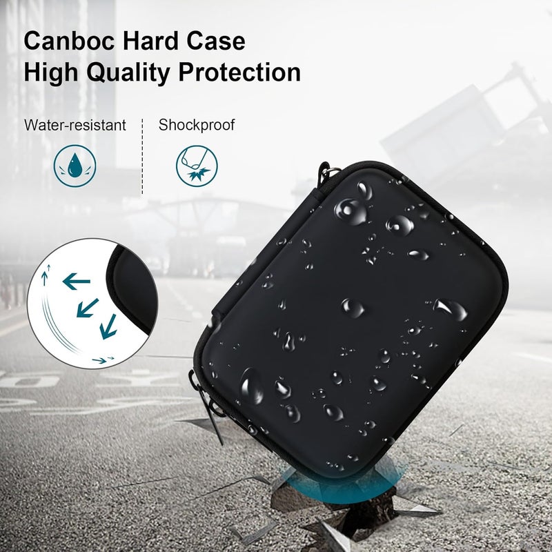 Canboc حقيبة حمل لكاميرا كوداك PIXPRO FZ55/ FZ45 بدقة 16 ميجابكسل، حقيبة كاميرا فيديو فلوغينغ FZ45، جيب شبكي يناسب الكابل، بطاقة SD، سوداء (حقيبة فقط) - Image 4